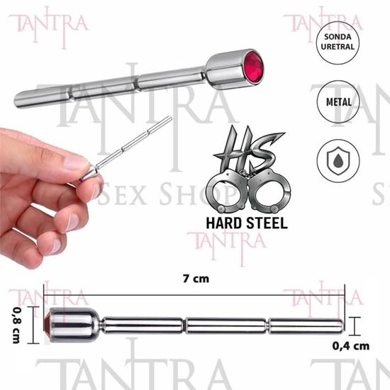 Sonda uretral metalica